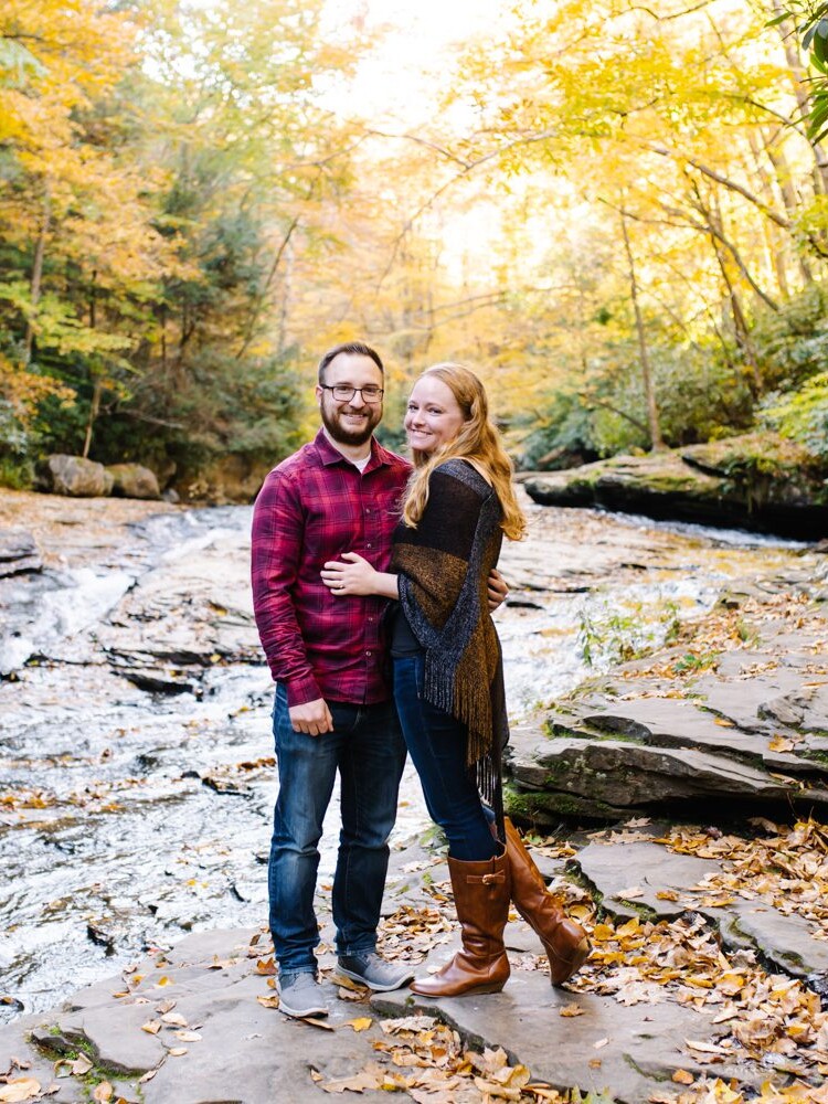 Ohiopyle State Park Engagement Photography